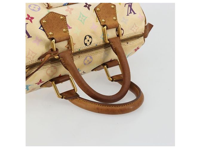 LOUIS VUITTON Monogram Multicolor Speedy 30 Tasche Weiß M92643 LV - Ansicht 7