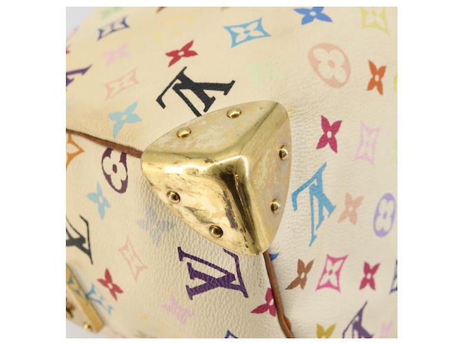 LOUIS VUITTON Monogram Multicolor Speedy 30 Tasche Weiß M92643 LV - Ansicht 8