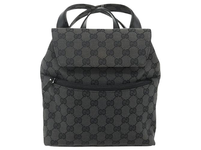 GUCCI GG Canvas Backpack Black Silver 003 0242 - vista 13