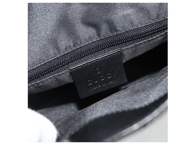 GUCCI GG Canvas Backpack Black Silver 003 0242 - vista 19