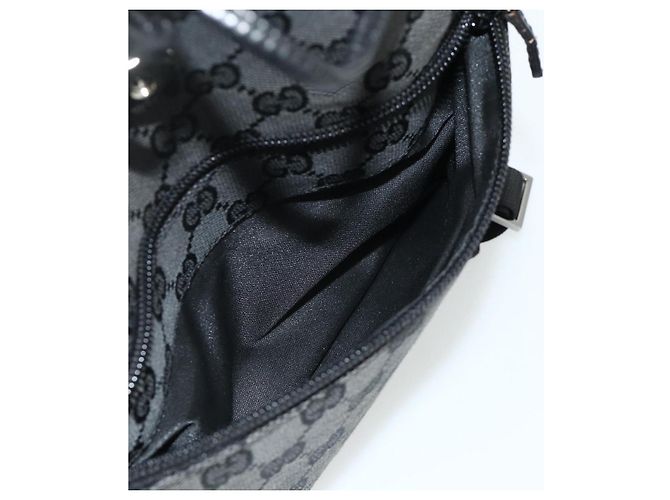GUCCI GG Canvas Backpack Black Silver 003 0242 - vista 24