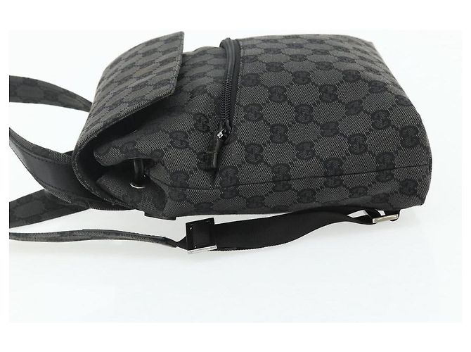 GUCCI GG Canvas Backpack Black Silver 003 0242 - vista 3