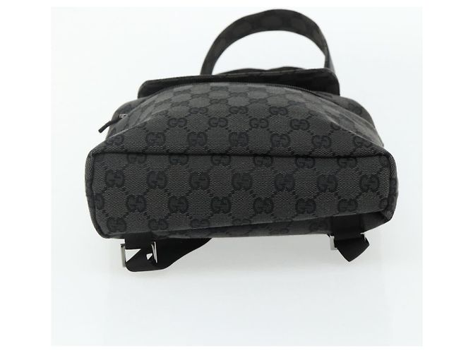 GUCCI GG Canvas Backpack Black Silver 003 0242 - vista 5