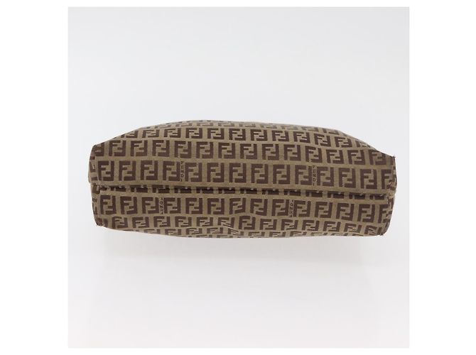 FENDI Zucchino Canvas Hand Bag Beige Silver - vista 9