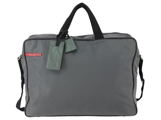 Prada GIVENCHY Hand Bag Leather 2way Gray - vista 13