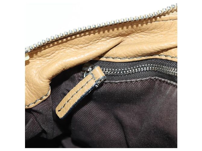 Chloé Chloe Paddington Hand Bag Leather Beige Gold Silver - vista 22