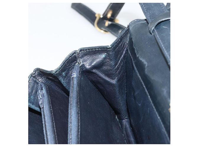 Céline CELINE C Sulky Shoulder Bag Canvas Navy Gold - vista 20
