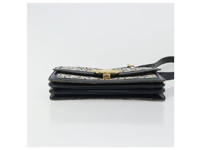 Céline CELINE C Sulky Shoulder Bag Canvas Navy Gold - vista 9