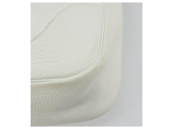 Hermès HERMES Trim 35 Shoulder Bag Togo leather White Silver - vista 12
