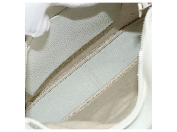 Hermès HERMES Trim 35 Shoulder Bag Togo leather White Silver - vista 17