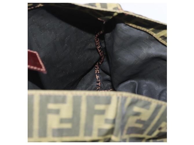 FENDI Zucca Canvas Hand Bag Brown Black - vista 16