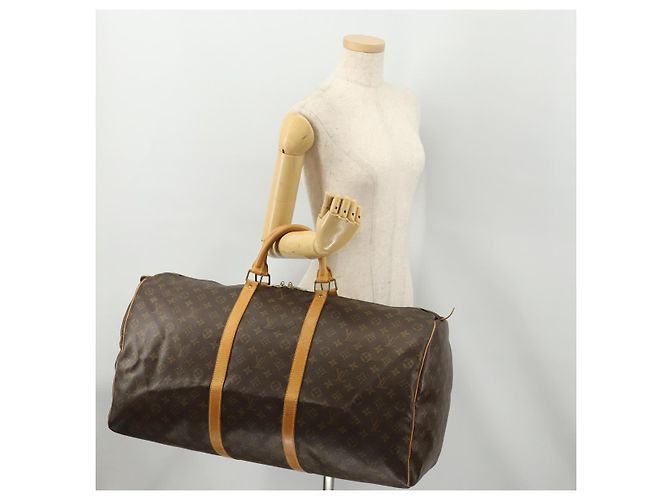 LOUIS VUITTON Monogram Keepall 60 Boston Bag M41422 LV - vista 21