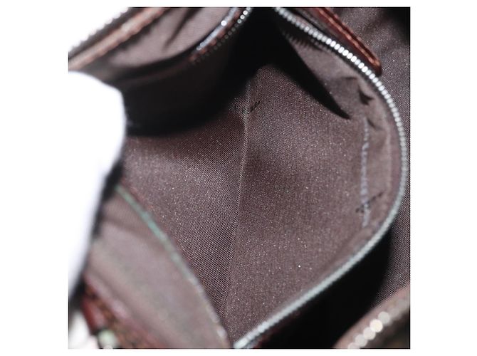 FENDI Zucca Canvas Handtasche Schwarz Braun - Ansicht 20