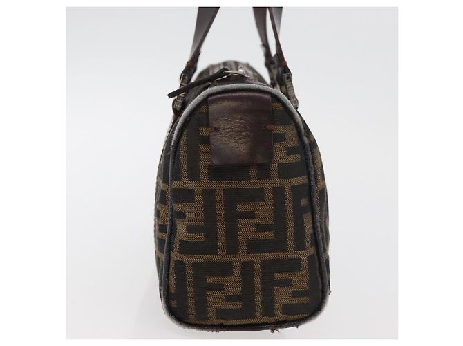 FENDI Zucca Canvas Handtasche Schwarz Braun - Ansicht 5