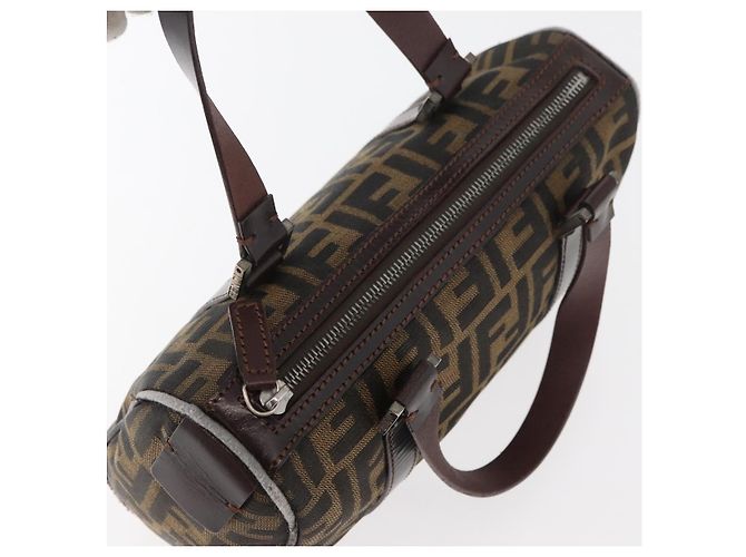 FENDI Zucca Canvas Handtasche Schwarz Braun - Ansicht 6