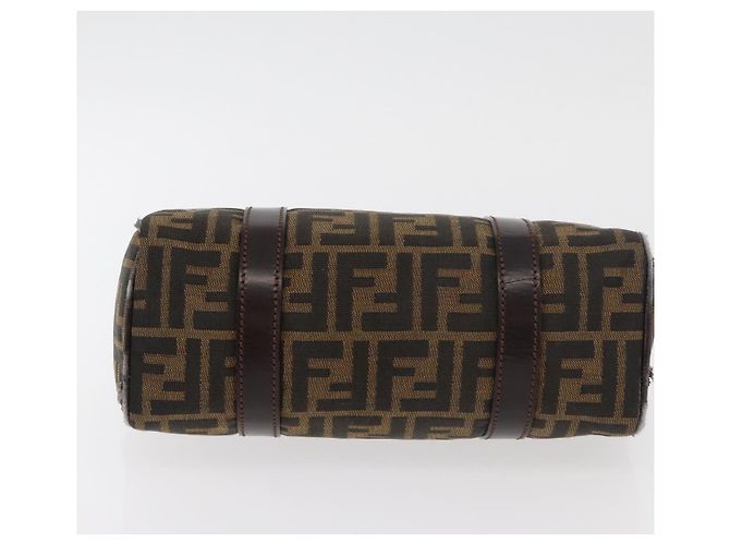 FENDI Zucca Canvas Handtasche Schwarz Braun - Ansicht 9