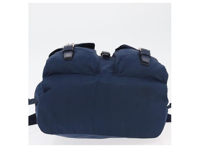 PRADA Mochila Nylon Navy Silver - vista 13