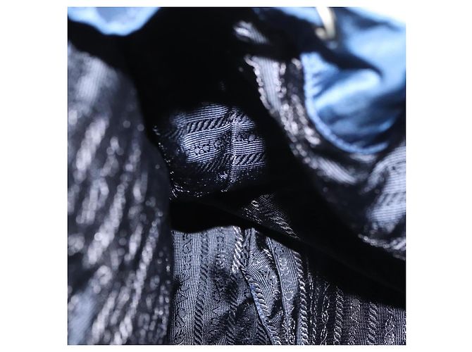 PRADA Mochila Nylon Navy Silver - vista 25