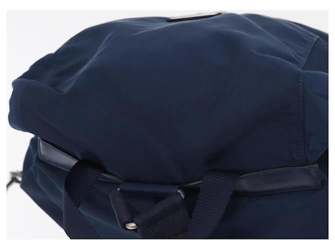 PRADA Mochila Nylon Navy Silver - vista 6