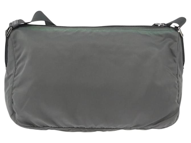PRADA Shoulder Bag Nylon Green Silver - vista 2
