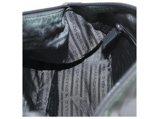 PRADA Shoulder Bag Nylon Green Silver - vista 20