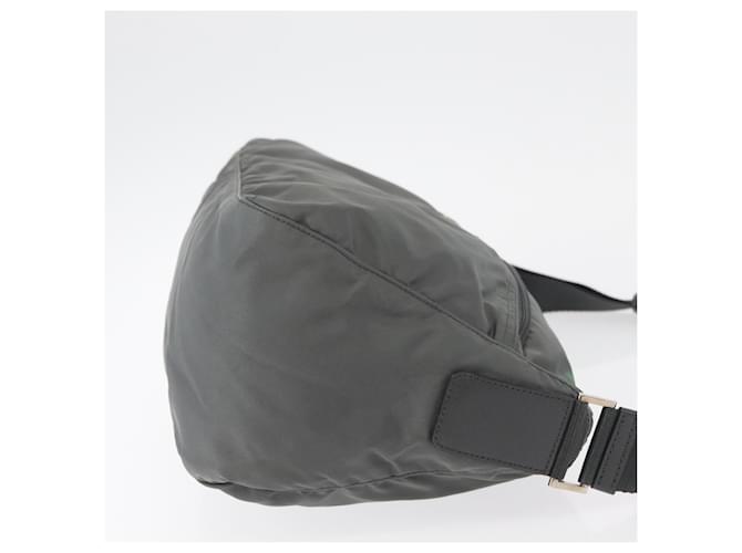 PRADA Shoulder Bag Nylon Green Silver - vista 3