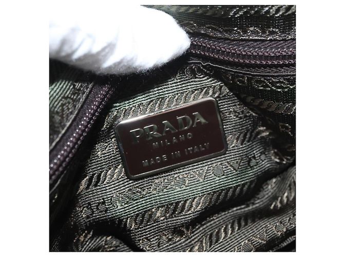 PRADA Accessory Pouch Canvas Pink Silver - vista 19