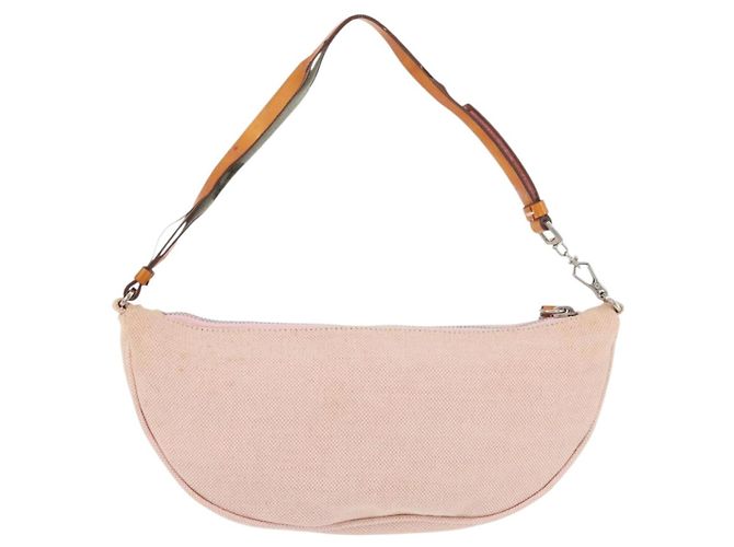 PRADA Accessory Pouch Canvas Pink Silver - vista 2