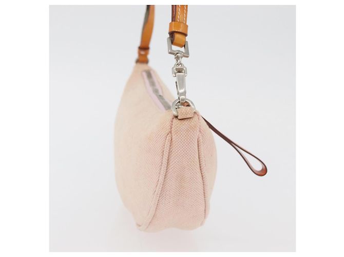 PRADA Accessory Pouch Canvas Pink Silver - vista 4
