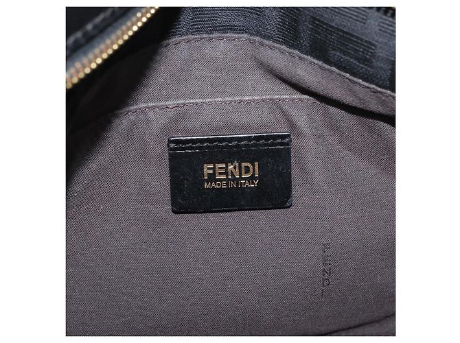FENDI Zucca Canvas Tote Bag Gold Black - vista 18