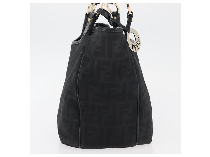 FENDI Zucca Canvas Tote Bag Gold Black - vista 3