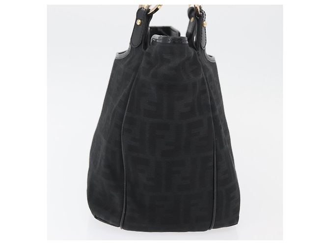 FENDI Zucca Canvas Tote Bag Gold Black - vista 4