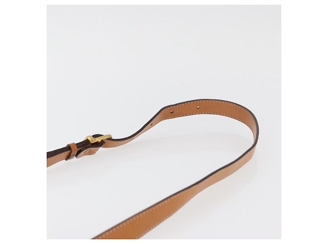 Céline CELINE Sac à épaule en toile Macadam PVC Cuir Marron Or - vue 8