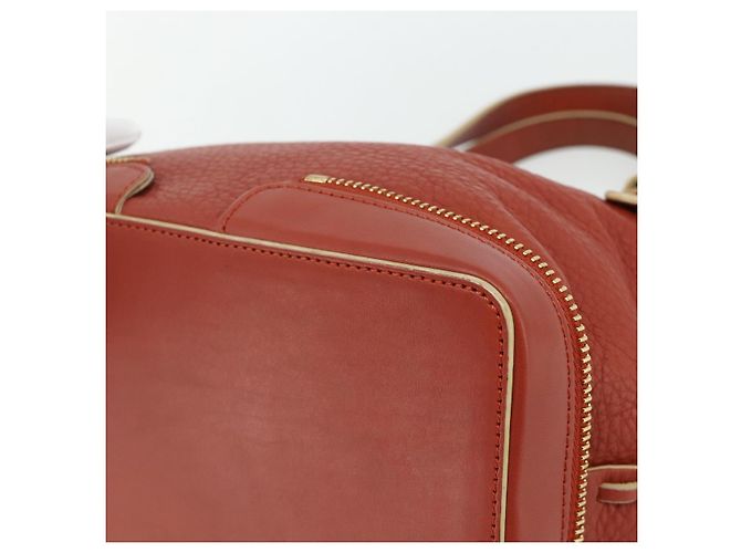 Chloé Chloe Ellen Hand Bag Leather Red Gold - vista 16