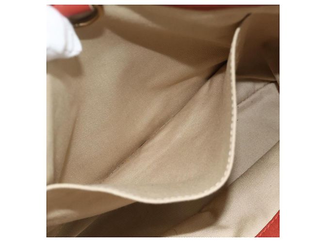Chloé Chloe Ellen Hand Bag Leather Red Gold - vista 22