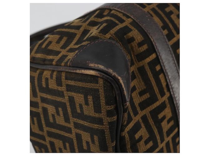 FENDI Zucca Canvas Hand Bag Black Brown - vista 14