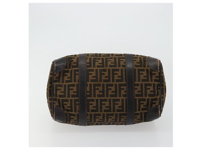 FENDI Zucca Canvas Hand Bag Black Brown - vista 5