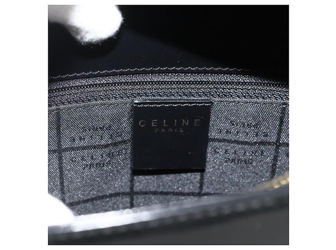 Céline CELINE Shoulder Bag Patent leather Black Gold - vista 17