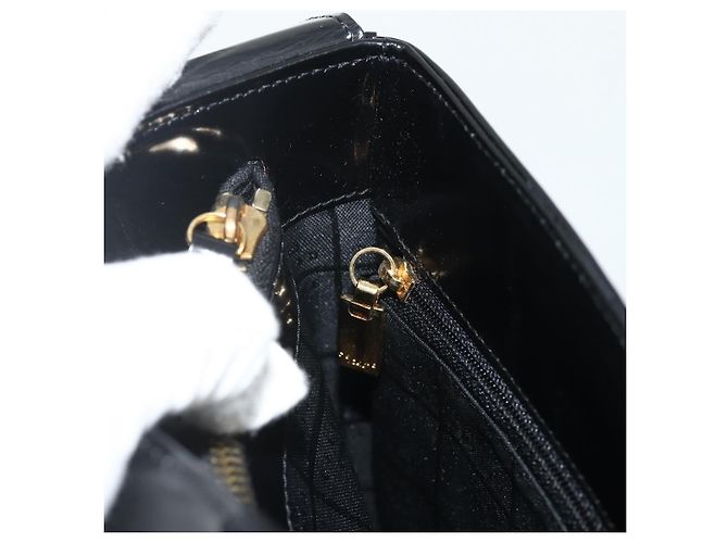 Céline CELINE Shoulder Bag Patent leather Black Gold - vista 20