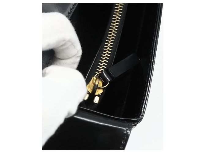 Céline CELINE Shoulder Bag Patent leather Black Gold - vista 22