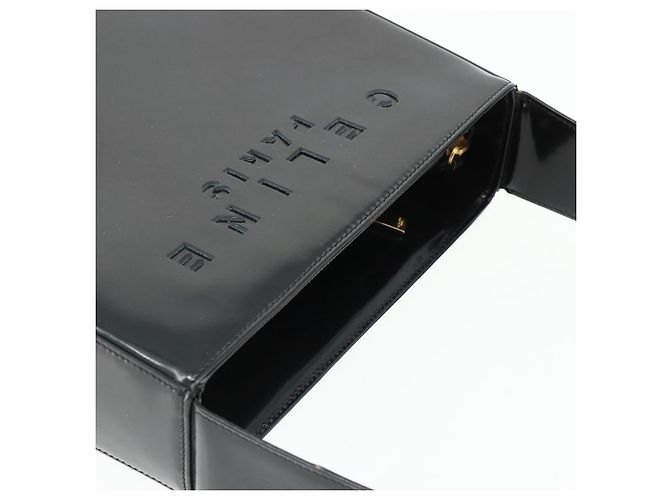 Céline CELINE Shoulder Bag Patent leather Black Gold - vista 6