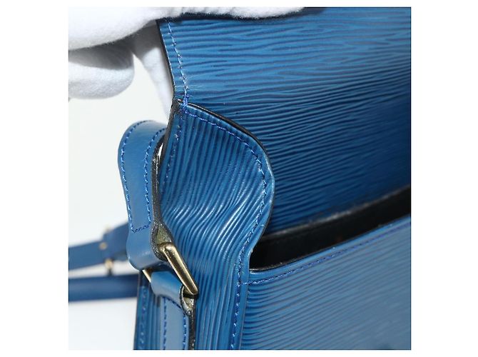 LOUIS VUITTON Epi Saint Cloud PM Shoulder Bag Blue M52195 LV - vista 16