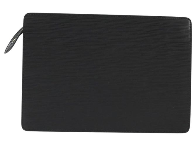 LOUIS VUITTON Epi Pochette Homme Clutch Bag Black M52522 LV - vista 3