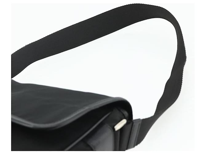 PRADA Shoulder Bag Nylon Leather Black Silver - vista 8