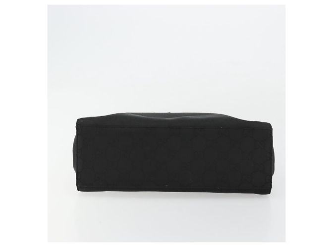 GUCCI GG Canvas Bamboo Hand Bag Nylon Black Silver 002 1010 - vista 9