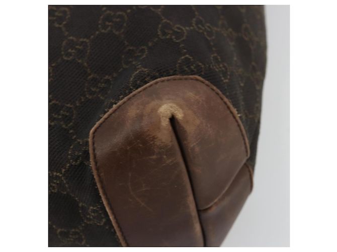 GUCCI GG Canvas Tote Bag Brown Silver 28892 - vista 10