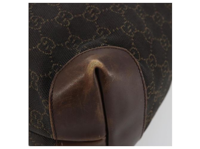 GUCCI GG Canvas Tote Bag Brown Silver 28892 - vista 11
