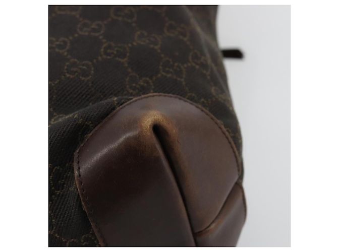 GUCCI GG Canvas Tote Bag Brown Silver 28892 - vista 12