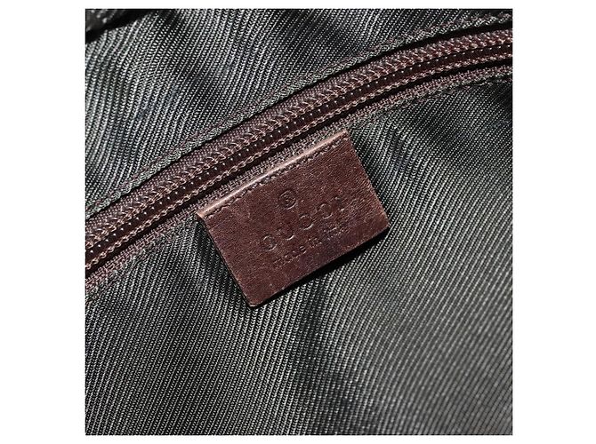 GUCCI GG Canvas Tote Bag Brown Silver 28892 - vista 17