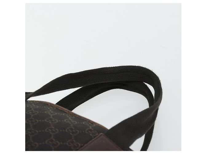 GUCCI GG Canvas Tote Bag Brown Silver 28892 - vista 8